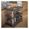 Rubbermaid Commercial Brushed Aluminum/Structural Foam, 300 lb Load Capacity, 3 Shelves, 20" W FG409100GRAY - alternate 2